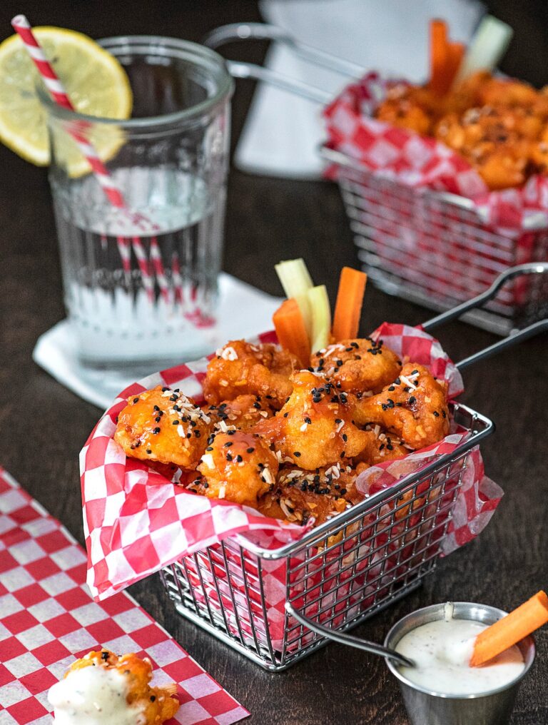 Everything Buffalo Cauliflower Bites