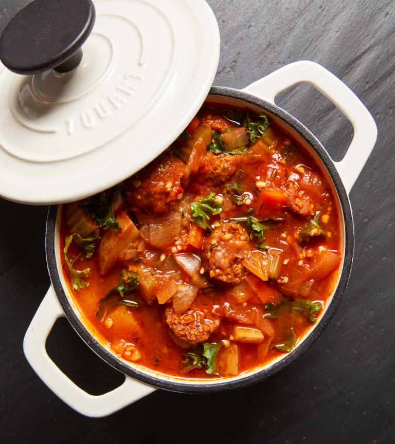 Hearty Vegan Sausage Stew