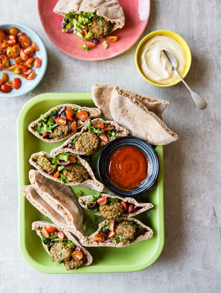 Baked Lentil Falafel Recipe