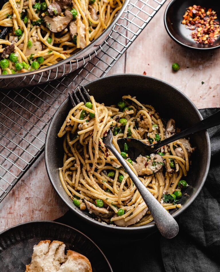 One Pot Mushroom Tetrazzini