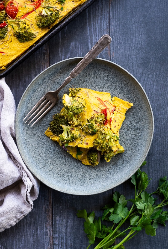 Sheet Pan Chickpea Frittata