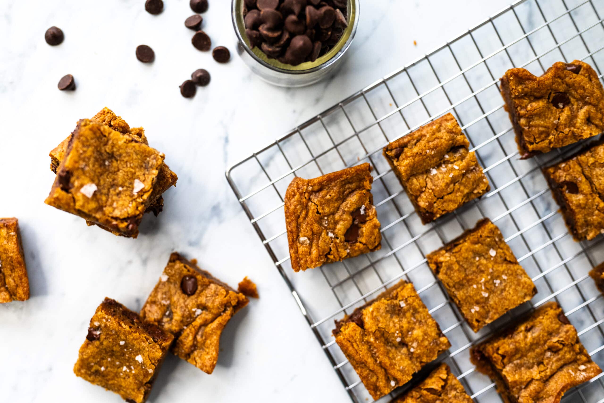 Classic Vegan Blondies - Keep On Cookin'