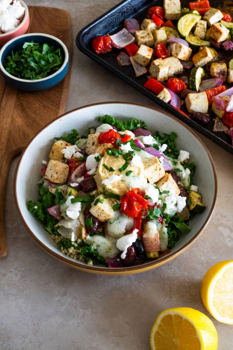Vegan Greek Sheet Pan Dinner