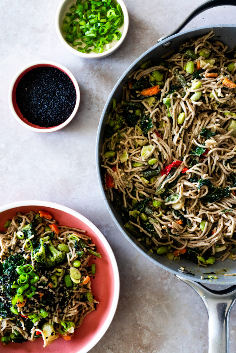 Quick Sesame Soba Noodle Bowls
